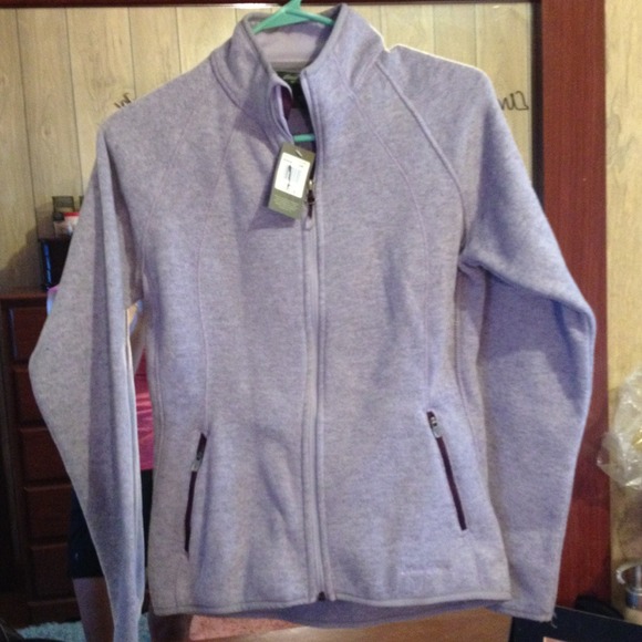 Purple zip up sweater
