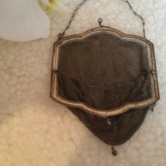 🍃❤ A Touch of Romance ... Antique SS evening bag - Picture 2 of 4