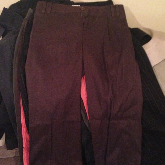 Brown linen pants