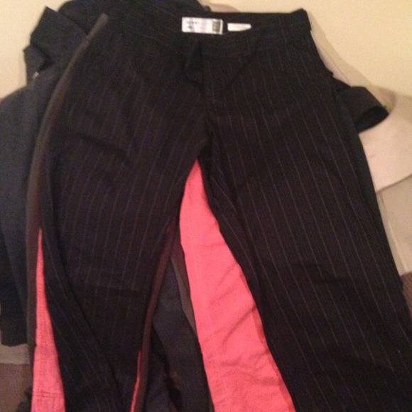 Black pine strip pants