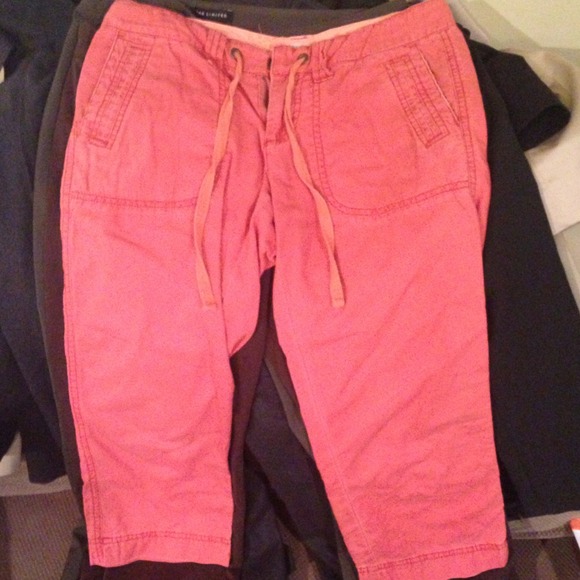 Coral pants with belt