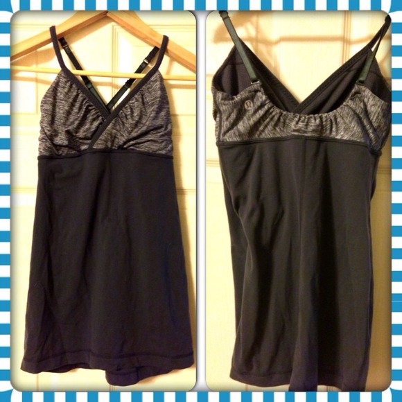 2 tone grey Lululemon tank