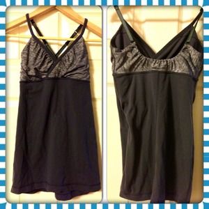 2 tone grey Lululemon tank