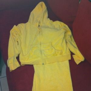 💜Mandee Yellow Terrycloth Suit💜