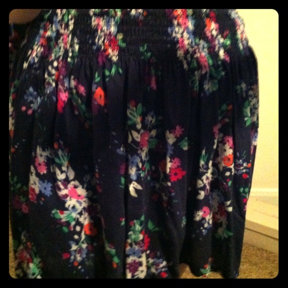 Express floral skirt