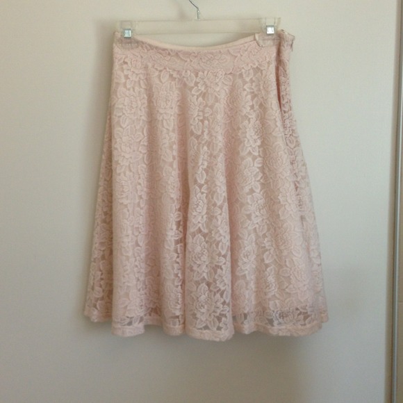 Pink Lace Skirt