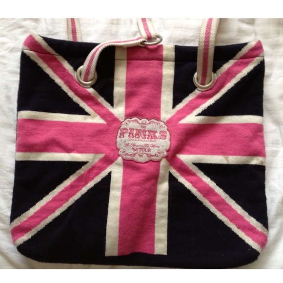 VS Pink Union Jack tote