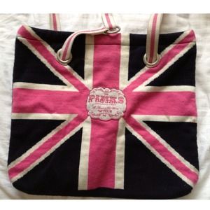 VS Pink Union Jack tote