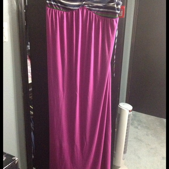New....Strapless Maxi dress