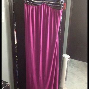 New....Strapless Maxi dress