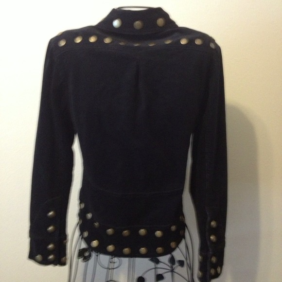 **SOLD**CORDUROY JACKET Features Bronze studs - Picture 3 of 4