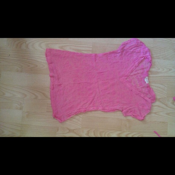 Pink Love Culture V Neck over shirt