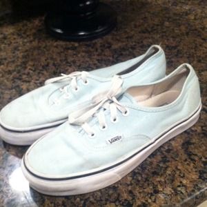 Size 7.5 light blue vans