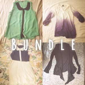 ⭐Bundle⭐ Lace Dress, Cardi, Ombré and Mint top