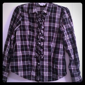 Blue plaid Oxford shirt