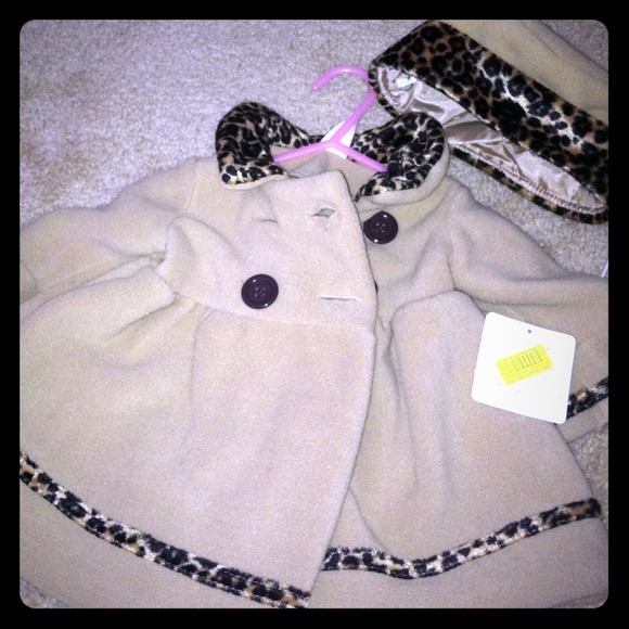 SOLD*****Adorable coat with hat to match!