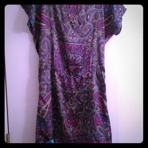 Satin t-length sundress