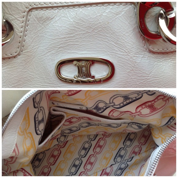 SOLD Authentic Celine white leather bag - Picture 2 of 4
