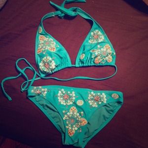 Turquoise bikini/ AE dress bundle!