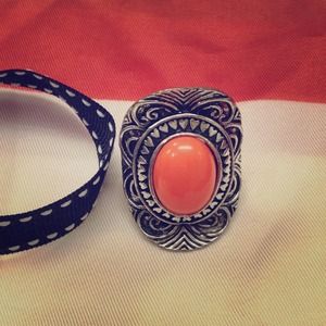 Victorian design, red stone