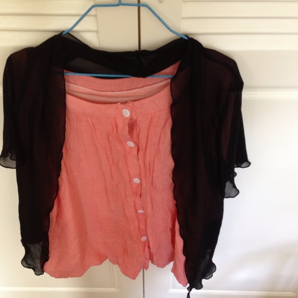 Final sale Watermelon pink soft ruffle top