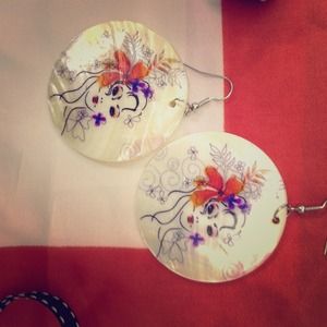 Oriental ornament earrings