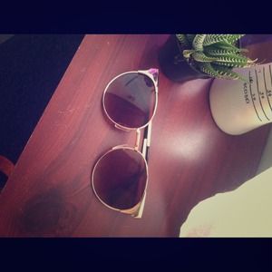 Gold retro sunglasses