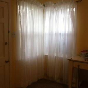 3 White Curtains