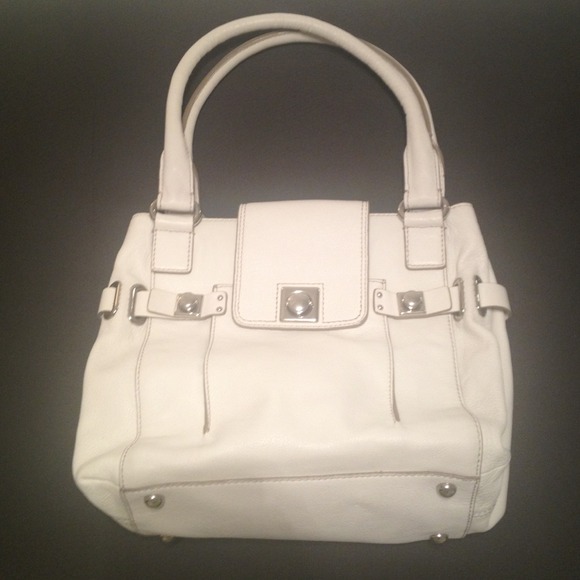 Banana Republic White Leather Purse Never Loved!