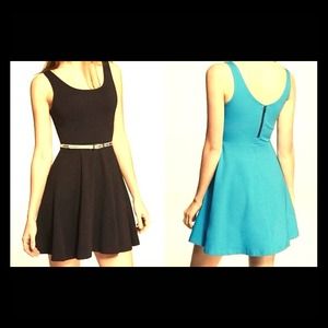 ⬇Final Reduction⬇Black stretch cotton skater dress