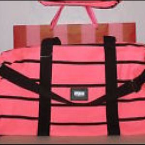 Vs neon pink duffle