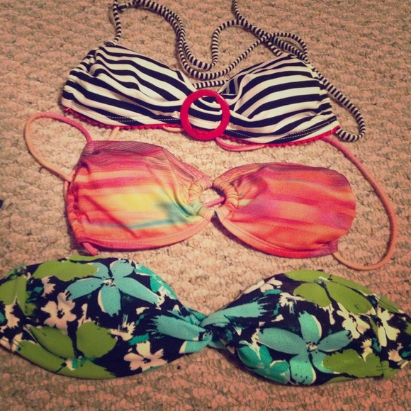 Super cute bikini bundle! 3 tops for $8! - Picture 1 of 4