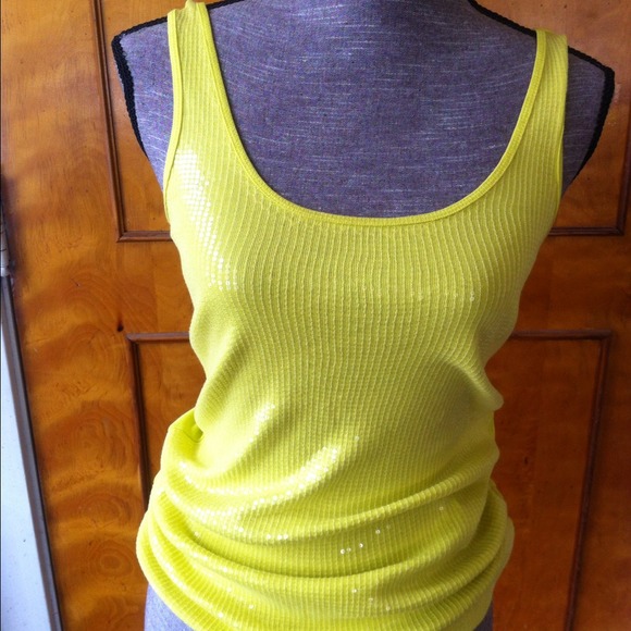 Canary Yellow Sequence Top