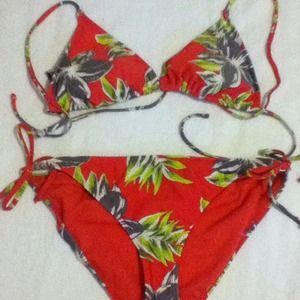 Tropical bikini swim suit