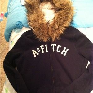 Abercrombie & Fitch fuzzy coat
