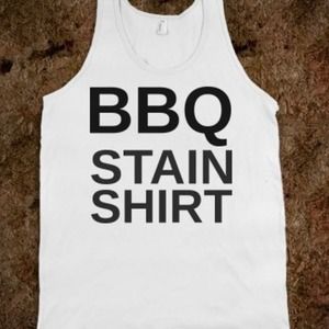 BBQ stain shirt