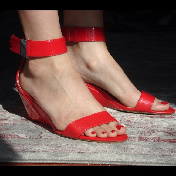 Shoes - Prabal Gugung for target red wedge sandal