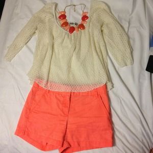 Cream Crochet Shirt