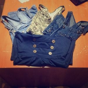BUNDLE 3 Overalls & Navy Dress for CEB