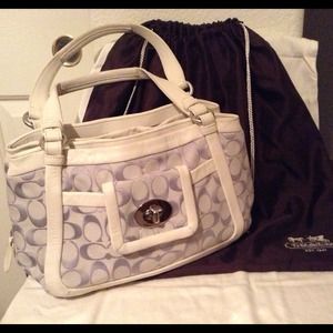 Authentic Coach Signature Cricket Satchel
