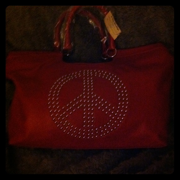 Deep red med handbag