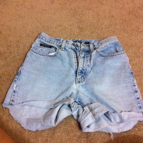 ❌SOLD❌Light denim high waisted shorts