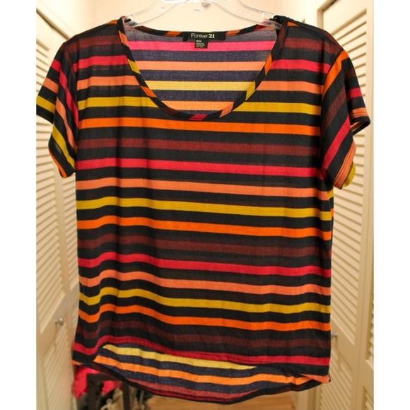 Forever 21 striped top medium