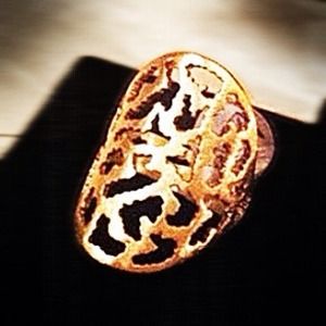 MARCIA MORAN 18k plate ring, size 7.5