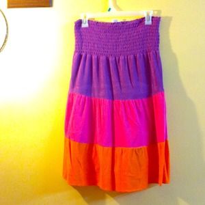 Throw a considerable offer!Multi color beach dress