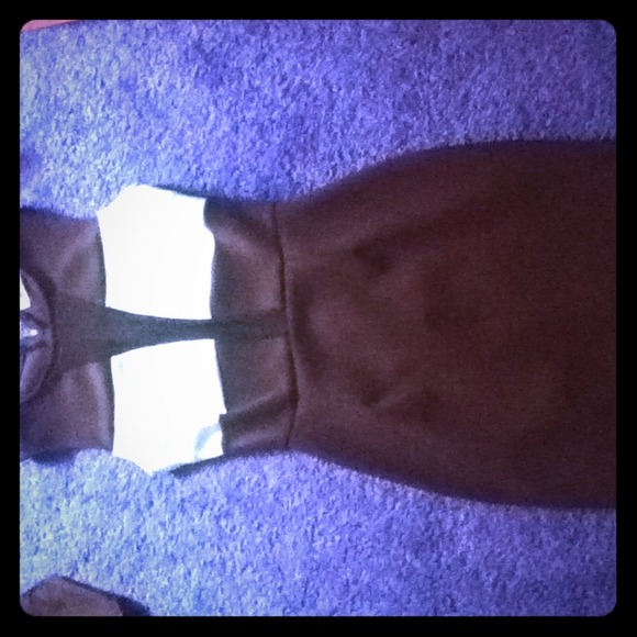 black and teal form fitting dress