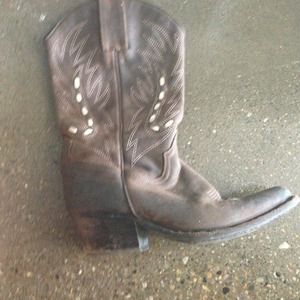 Jeffrey Campbell Brown Leather Cowboy boots