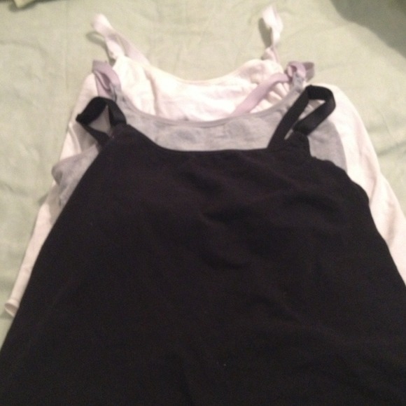 Maternity Nursing camisoles. Black, white and grey