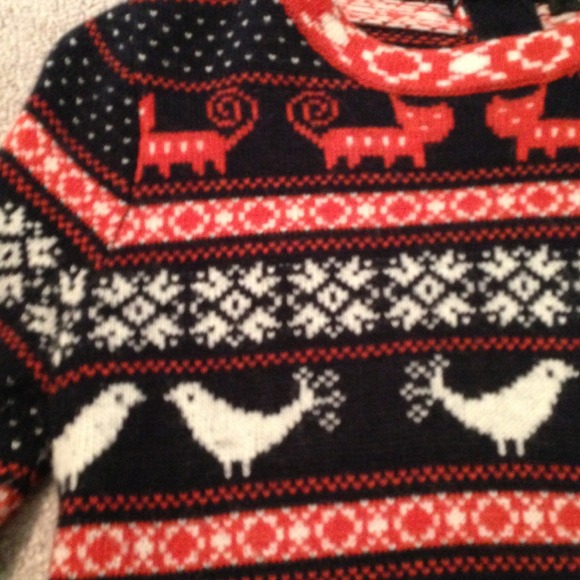 Rare J.Crew Retail Print Sweater - Picture 2 of 4