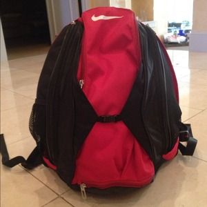Red and Black Nike Backpack